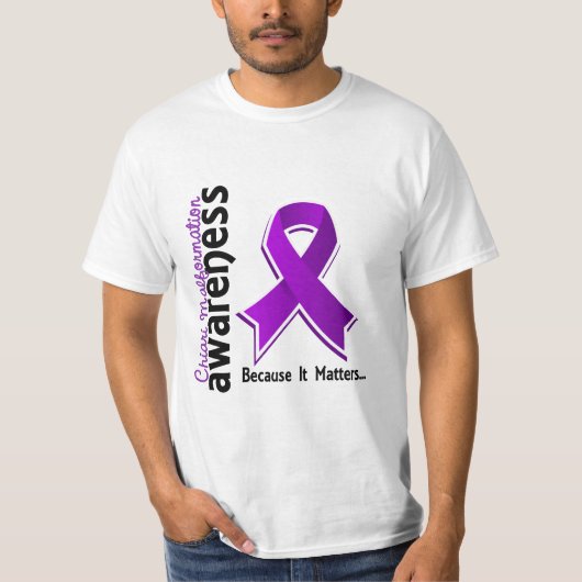 Chiariの奇形の認識度5 Tシャツ (正面)