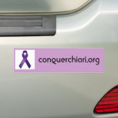 Chiariの奇形、conquerchiari.org バンパーステッカー (車上)