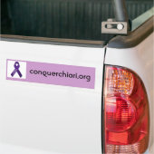 Chiariの奇形、conquerchiari.org バンパーステッカー (トラック上)