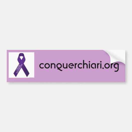 Chiariの奇形、conquerchiari.org バンパーステッカー (正面)