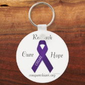 CHIARI, Cure, Hope, Research, conquerchiari.org キーホルダー (正面)