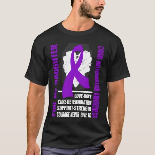CHIARI MALFORMATION Awareness For my daughter Tシャツ (正面)