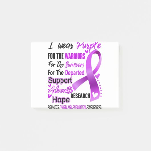 Chiari Malformation Awareness Month Ribbon Gifts ポストイット (正面)