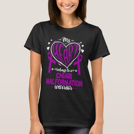 Chiari Malformation Awareness Tシャツ (正面)