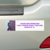 CHIARI MALFROMATIONI AM A ZIPP… バンパーステッカー (車上)