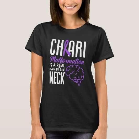Chiari Pain In The Neck Chiari Malformation Awaren Tシャツ (正面)