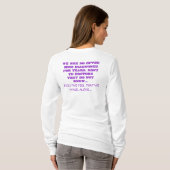 CHIARIANS; 私達は…単独で歩きます Tシャツ (裏面フル)