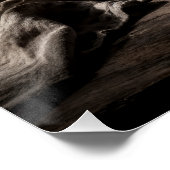 Chiaroscuro White Flowers Moody Still Life Poster ポスター (コーナー)