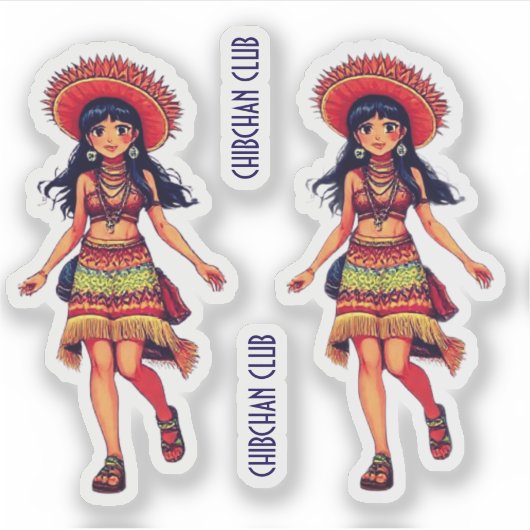 CHIBCHAN CLUB シール (正面)