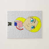 chibi "bad" girl ジグソーパズル (横)