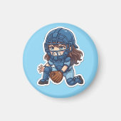 Chibi Baseball 2026 Edition - Catcher Blocking マグネット (正面)