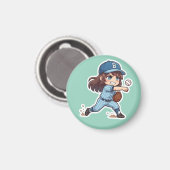 Chibi Baseball 2026 Edition - Pitcher Release マグネット (正面/裏面)