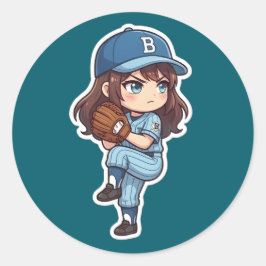 Chibi Baseball 2026 Edition - Pitcher Set ラウンドシール