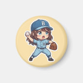Chibi Baseball 2026 Edition - Pitcher Stride マグネット (正面)