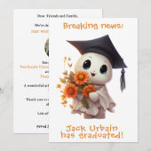 🎓Chibi Bloom Graduation Announcement 招待状 (正面/裏面)