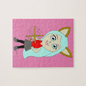 chibi catgirl ジグソーパズル (横)