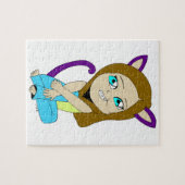 chibi catgirl ジグソーパズル (横)
