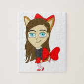 chibi catgirl ジグソーパズル (縦)