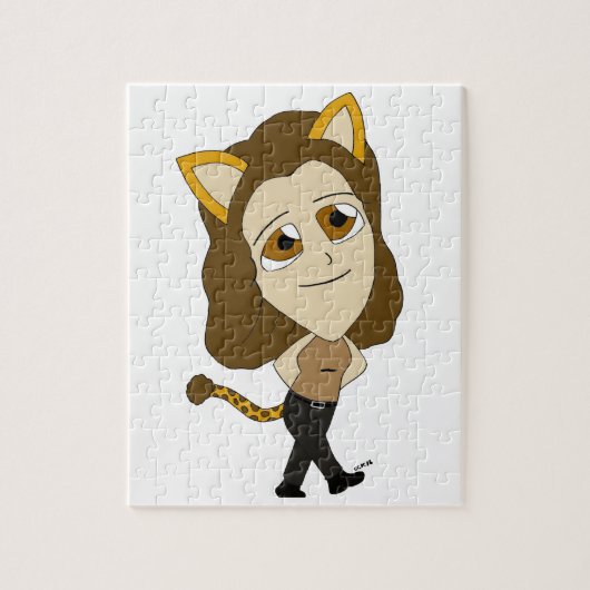 chibi catgirl ジグソーパズル (縦)