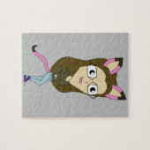 chibi catgirl ジグソーパズル (横)