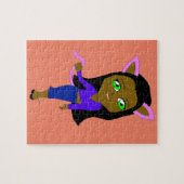 chibi catgirl ジグソーパズル (横)