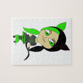 chibi catgirl  ジグソーパズル (横)