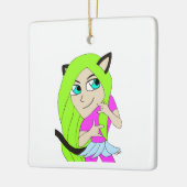 chibi catgirl   セラミックオーナメント (左)