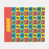 Chibi Catwoman Character Poses フリースブランケット (正面(横))