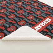 Chibi Catwoman LOVE シェルパブランケット (3/4)