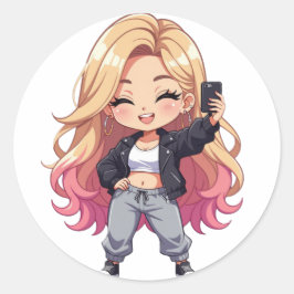 Chibi Cutie ラウンドシール