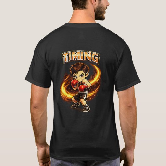 Chibi Dojo Timing Boxing Shirt Tシャツ (裏面)