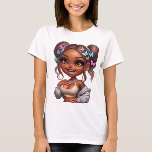 CHIBI DOLL GRIN Tシャツ (正面)