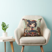 Chibi Fairy and Forest Animals  クッション (椅子)