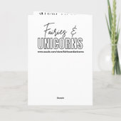 Chibi Fairy Birthday | Coloring page カード (裏面)