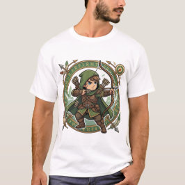 Chibi Forest Archer Way of the Archer Kanji Tシャツ