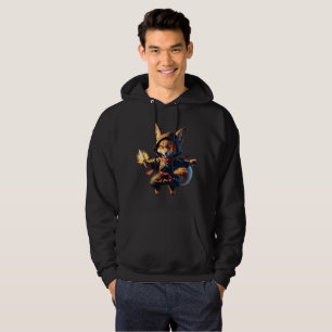 Chibi Fox Ninja with Fire Dagger – Cute Japanese パーカ