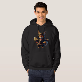 Chibi Fox Ninja with Fire Dagger – Cute Japanese パーカ