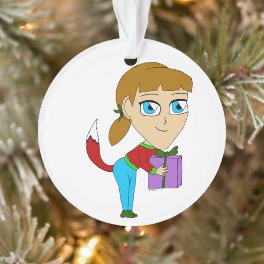 chibi foxy girl    オーナメント (ツリー)