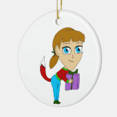 chibi foxy girl    セラミックオーナメント (左)