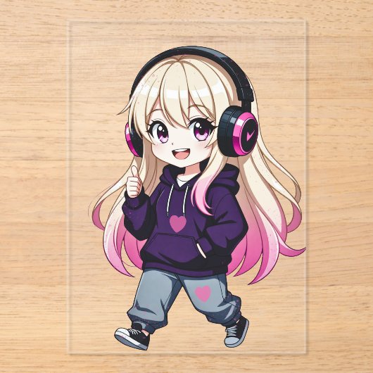 Chibi Funny アクリル招待状 (正面)