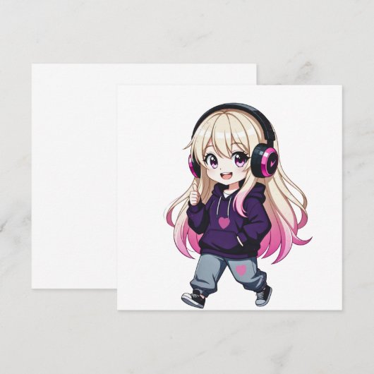 Chibi Funny 招待状 (正面/裏面)