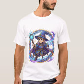 Chibi Galaxy Wizard Way of Magic Kanji  Tシャツ (正面)