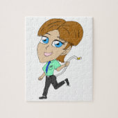 chibi girl with a tail ジグソーパズル (縦)