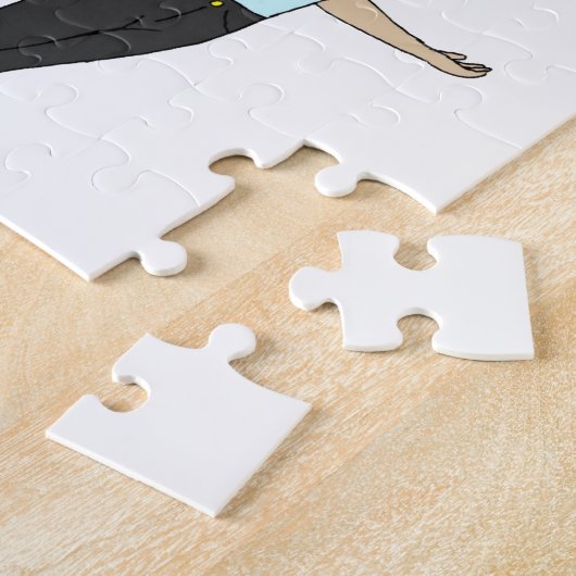 chibi girl with a tail  ジグソーパズル (側面)