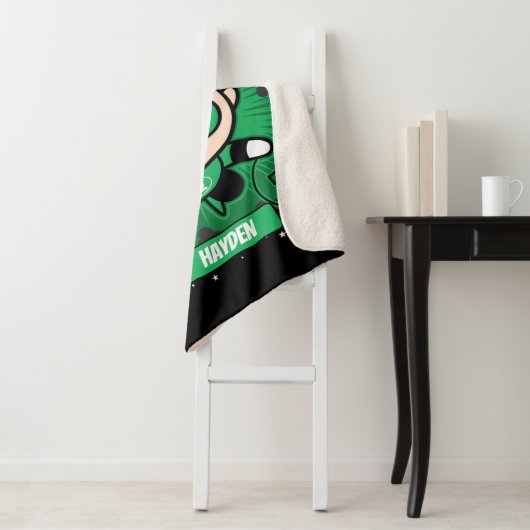 Chibi Green Lantern Flying Through Space シェルパブランケット (インサイチュ)