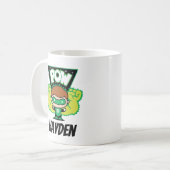 Chibi Green Lantern Forming Giant Fists コーヒーマグカップ (正面左)