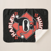 Chibi Harley Quinn Splits シェルパブランケット (正面(横))