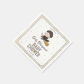 Chibi Harry Potter Wizard Baby Shower スタンダードカクテルナプキン (角)