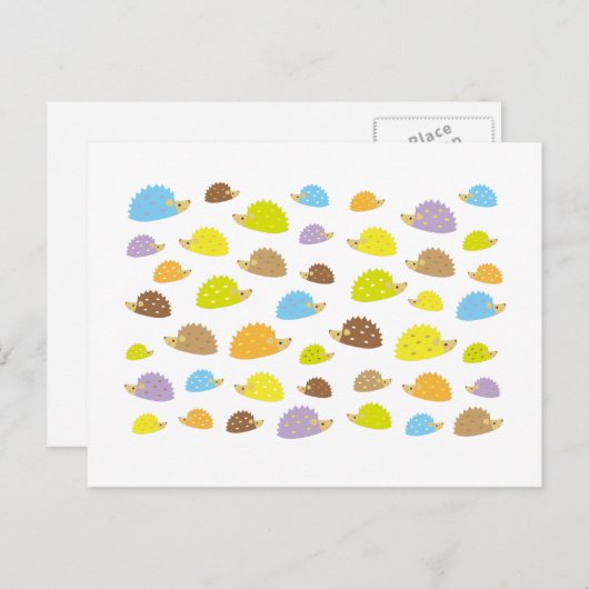 chibi hedgehog ポストカード (正面/裏面)