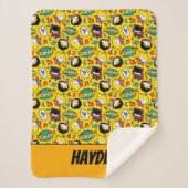 Chibi Heroine Dance Pattern シェルパブランケット (正面)